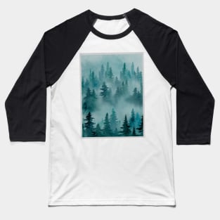 Watercolor forest Baseball T-Shirt